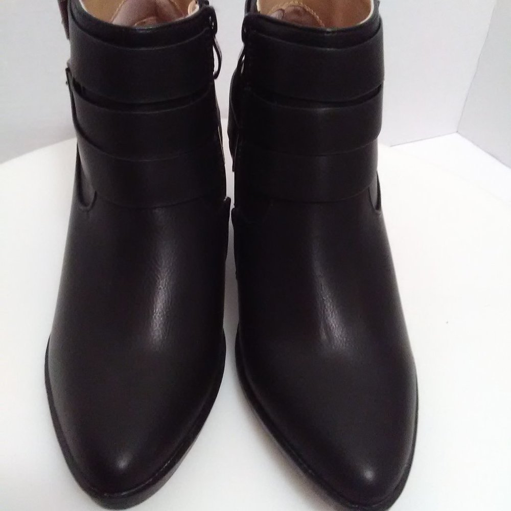 LovMark Black Block Heeled Booties 7.5 Moto - Picture 7 of 15